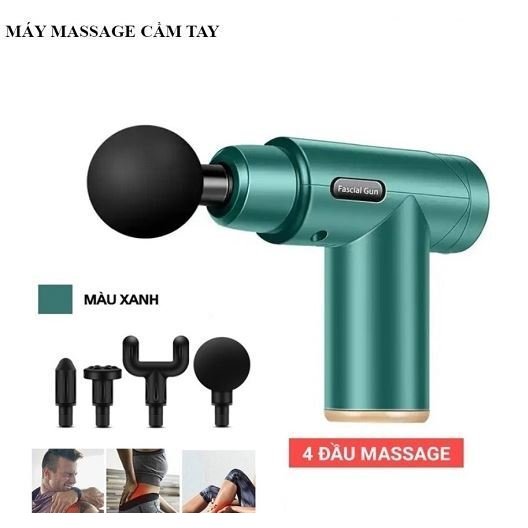 Máy Massage Gun KH OSK-802 (4 ĐẦU, 6 CHẾ ĐỘ)